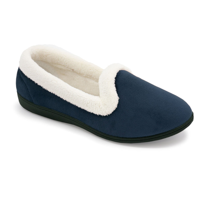 Sleep Boutique Womens Rosie Full Slippers Navy