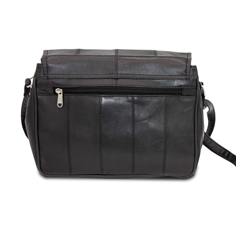 Leather Organiser Bag - Black