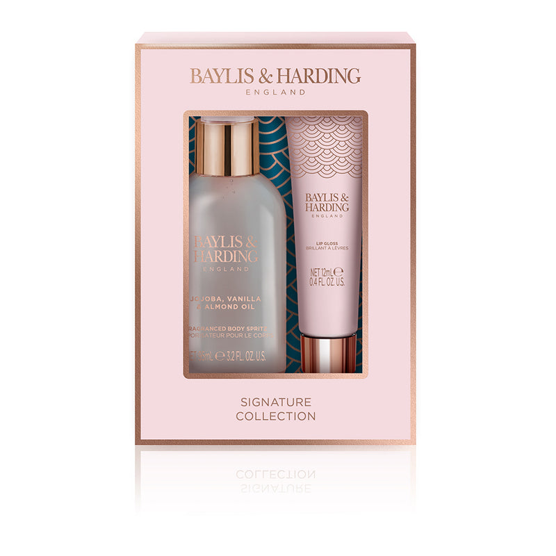 Baylis & Harding Signature Collection Luxury Instant Glam Set - Jojoba, Vanilla & Almond Oil