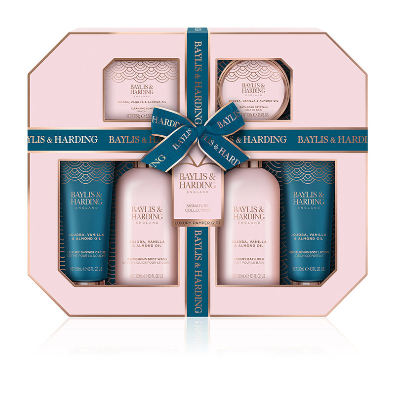 Baylis & Harding Signature Collection Ultimate Bathing Large Gift Set - Jojoba, Vanilla & Almond Oil