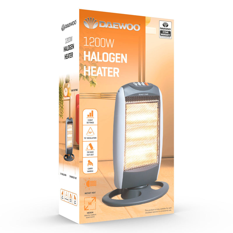 Daewoo Halogen Heater 1200w