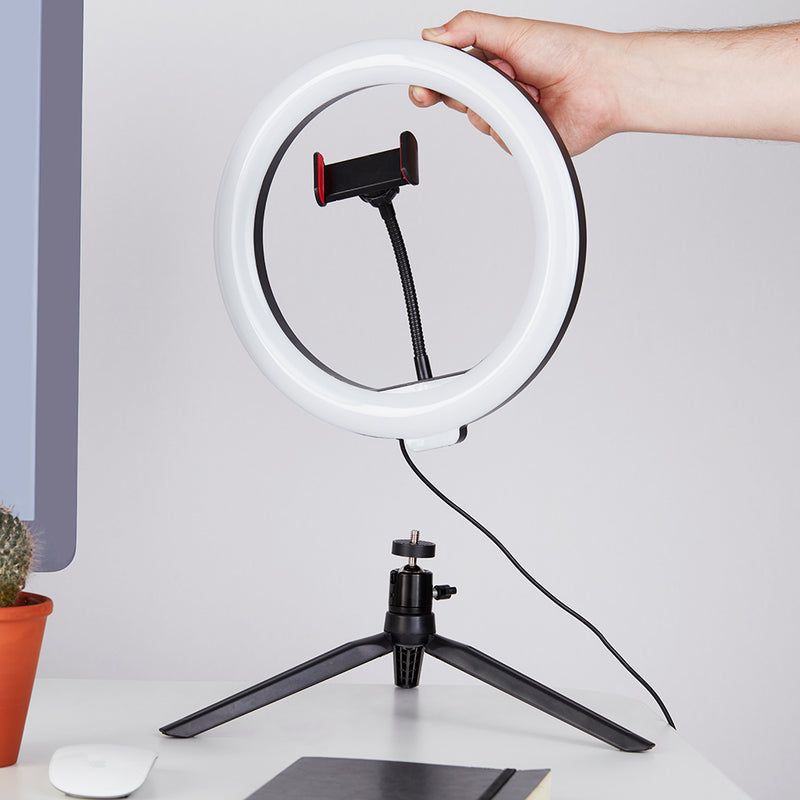 Akai 10inch Ring Light with Tripod Stand and Phone Holder