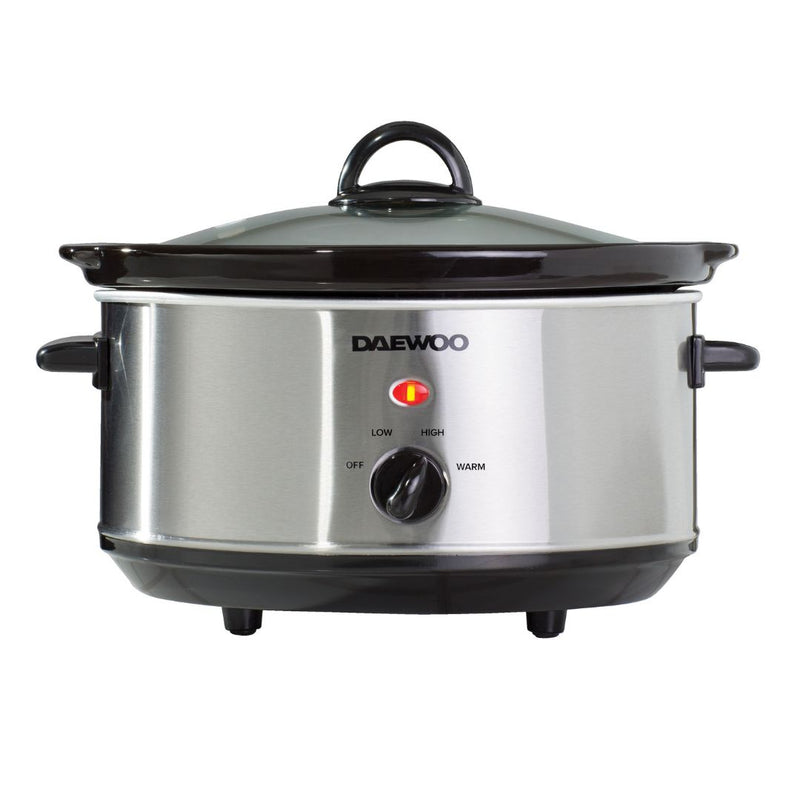 Daewoo Slow Cooker 3.5L - Stainless Steel