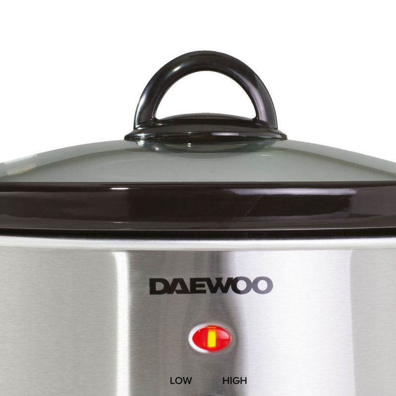 Daewoo Slow Cooker 3.5L - Stainless Steel