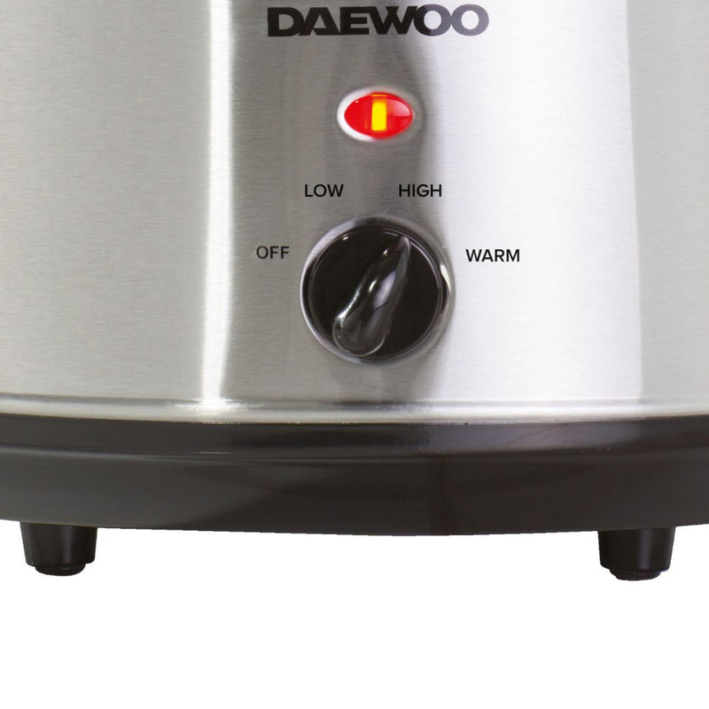 Daewoo Slow Cooker 3.5L - Stainless Steel