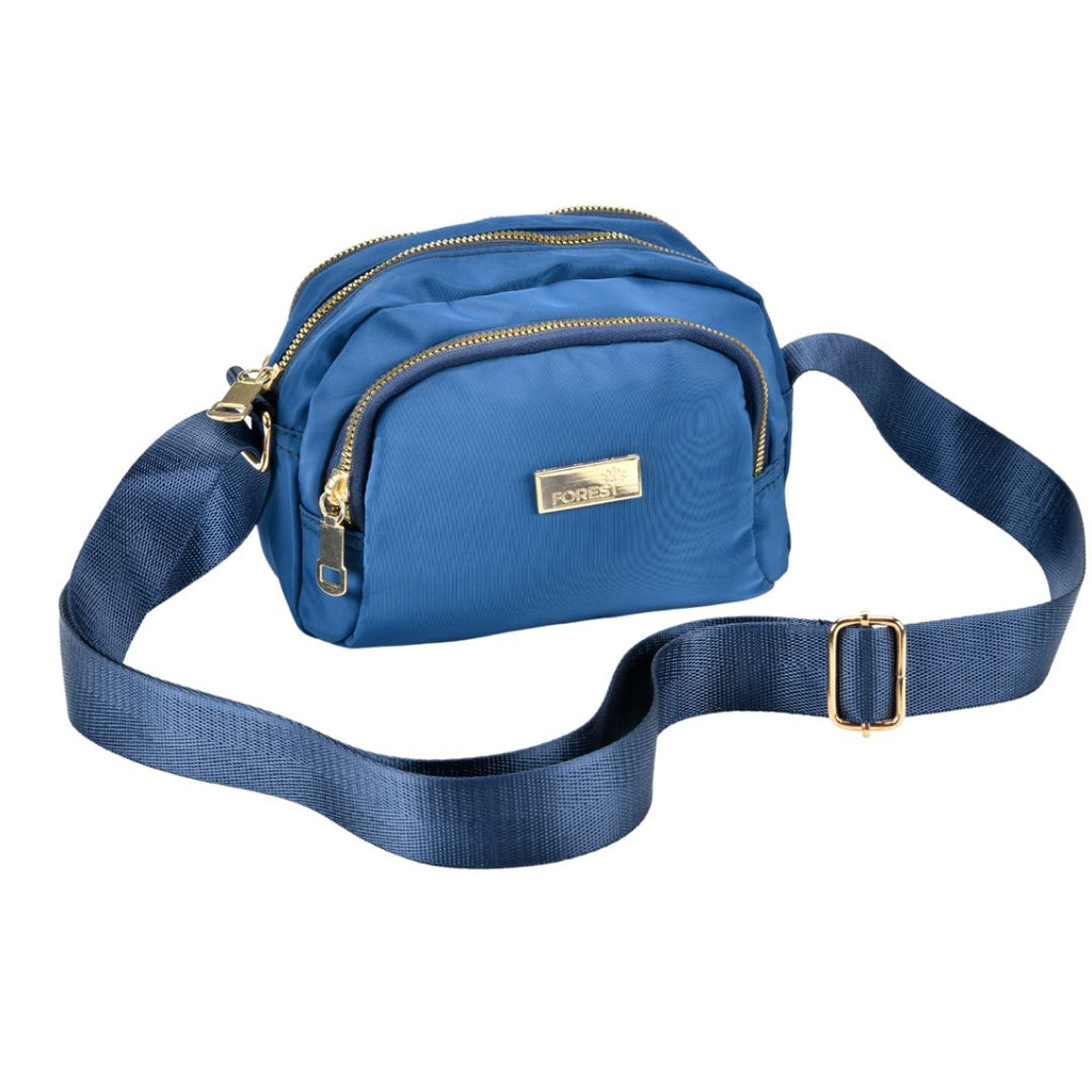 Navy nylon crossbody bag on sale