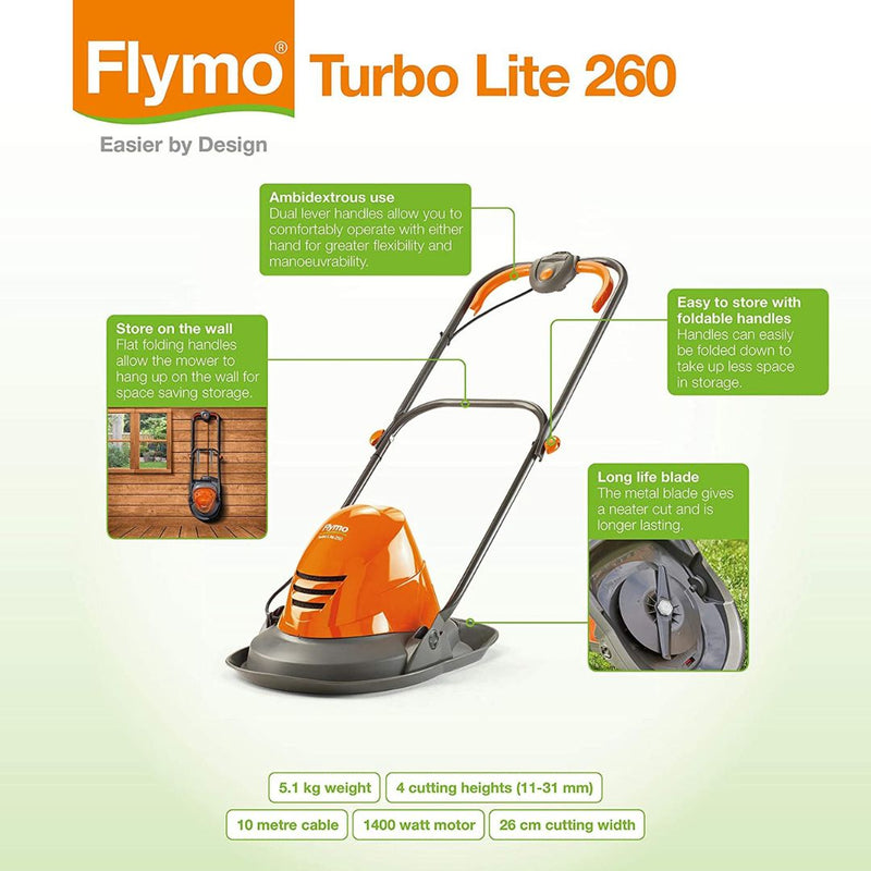 Flymo Turbolite 260 Hover Lawnmower