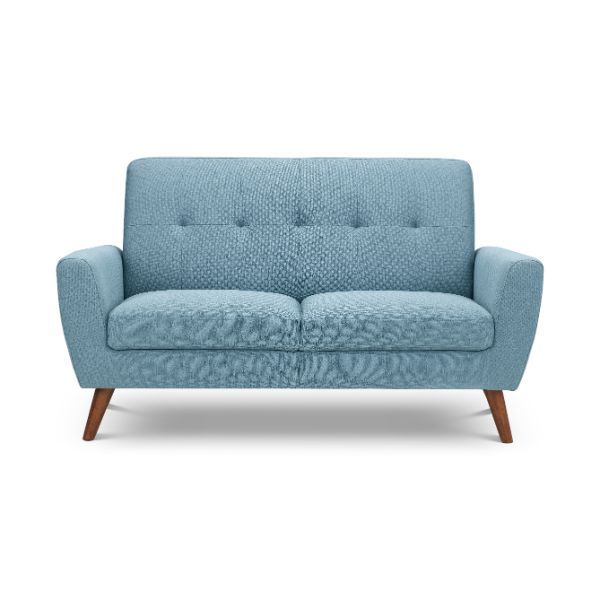 Monza Sofa 2 Seater Compact Retro 1.5m Blue