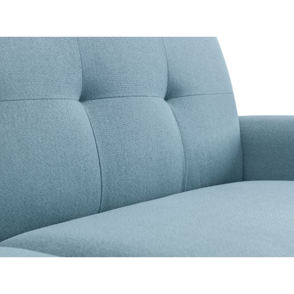 Monza Sofa 2 Seater Compact Retro 1.5m Blue