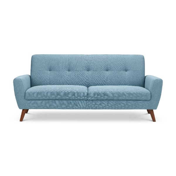 Monza Sofa 3 Seater Compact 1.9m Retro Blue