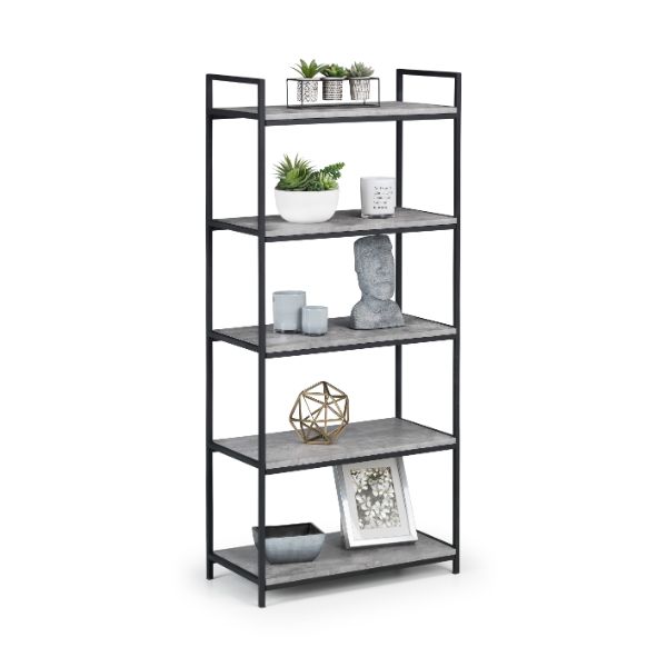 Staten Bookcase 1.4m Tall Concrete