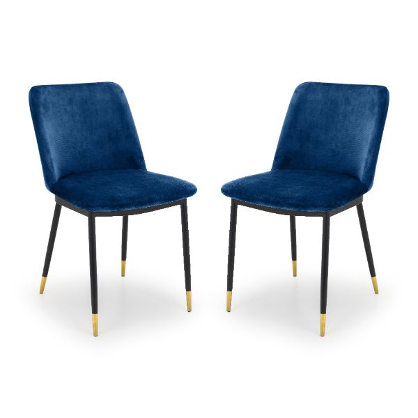 Delaunay Dining Chairs Blue Set Of 2