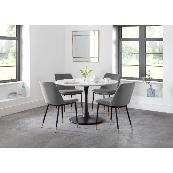 Delaunay Dining Chairs Grey Set Of 2