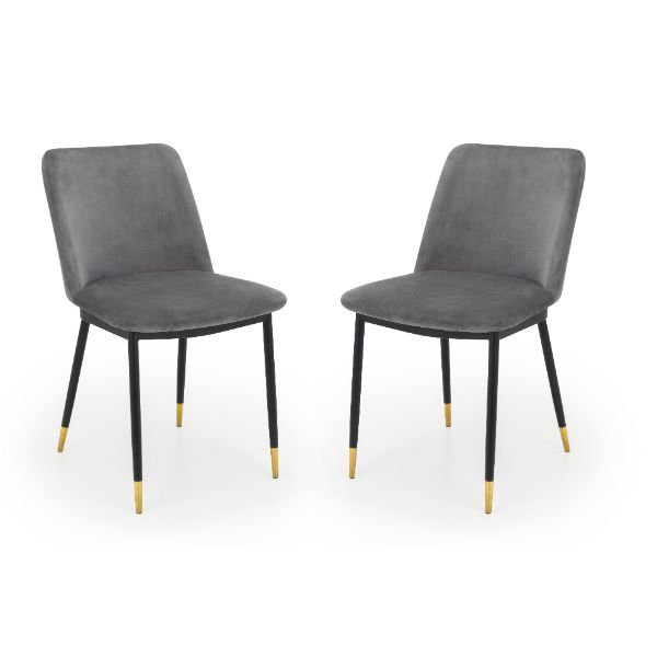 Delaunay Dining Chairs Grey Set Of 2