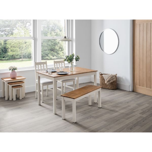 Coxmoor Rectangular Dining Table 1.2m Ivory & Oak