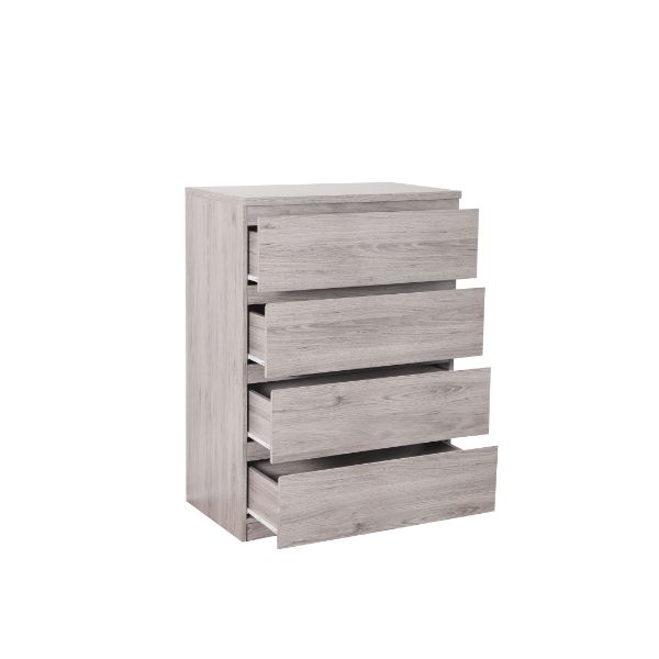 Jupiter Chest of 4 Drawers 80cm Grey Oak