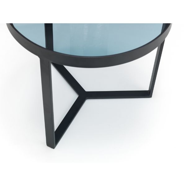 Loft Lamp Table Smoked Glass