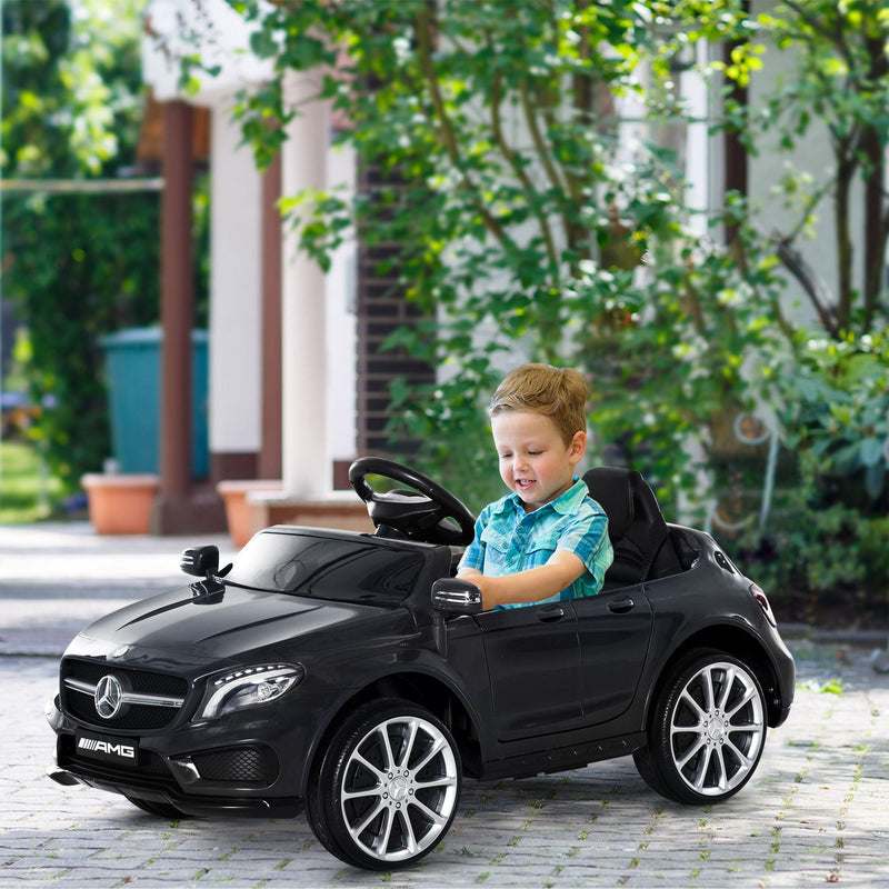 HOMCOM Kids Electric Ride On Car Mercedes Benz GLA 6V - Black