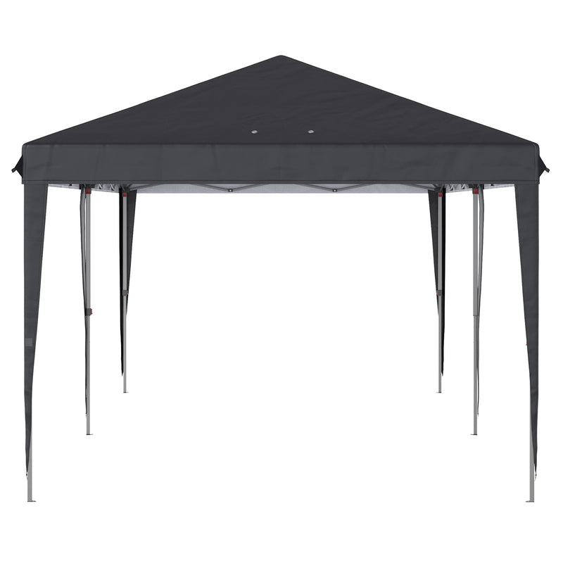 Outsunny 3 x 6 m Pop Up Gazebo Patio Party Event Heavy Duty Canopy Black