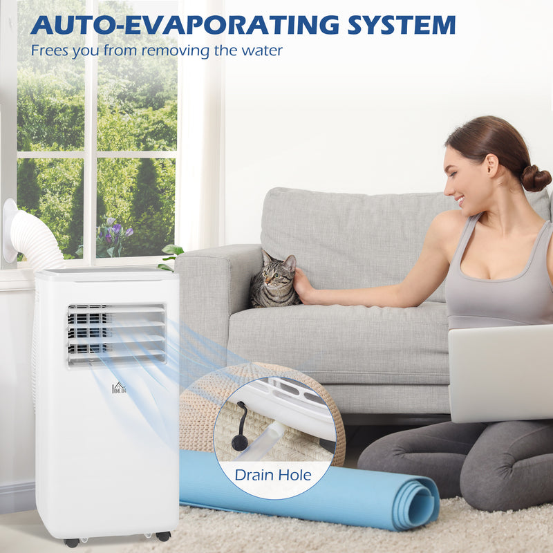 HOMCOM 9,000 BTU Portable Air Conditioner Unit with WiFi Smart App, 20m²