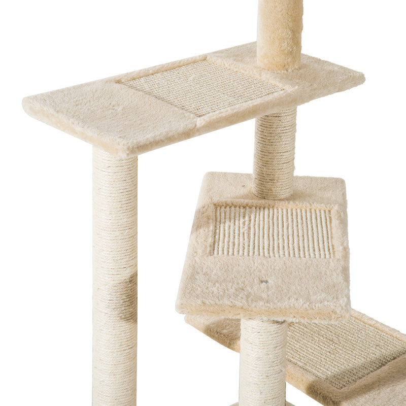 PawHut Cat Tree Scratcher Climbing Post Kitten Pets Scratching Furniture Tower