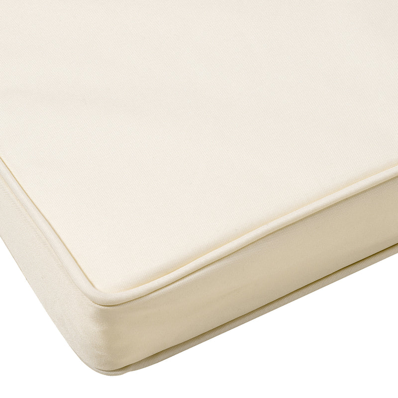 Outsunny 45 x 45cm Replacement Garden Seat Cushion Pad with Ties, Cream White