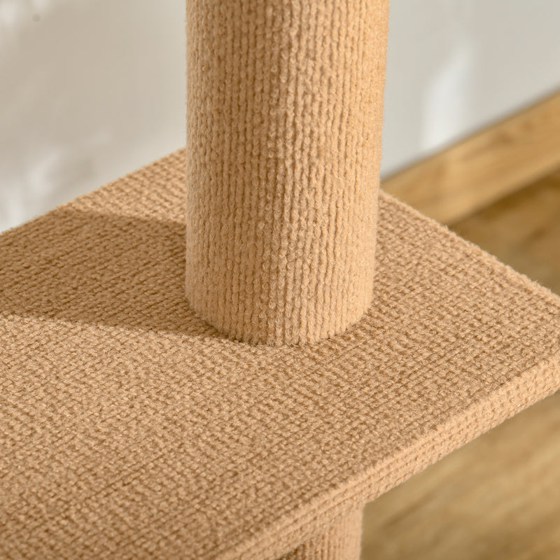 PawHut Adjustable Height Cat Stairs with Sisal Scratching Posts