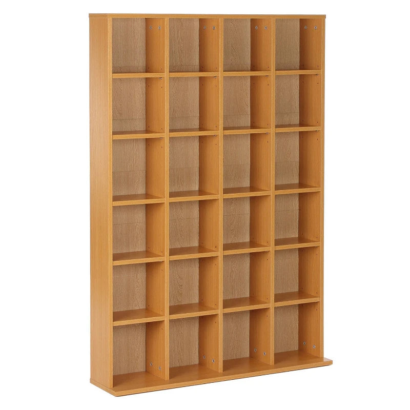 HOMCOM Shelves Rack Unit 24-Beech