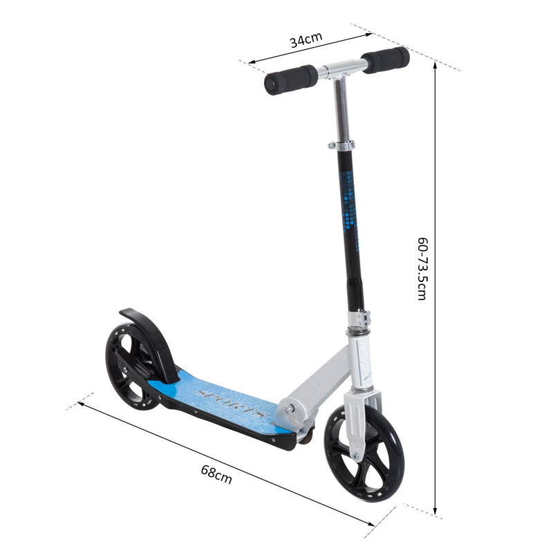 HOMCOM Kids Kick Scooter - Black/ Blue