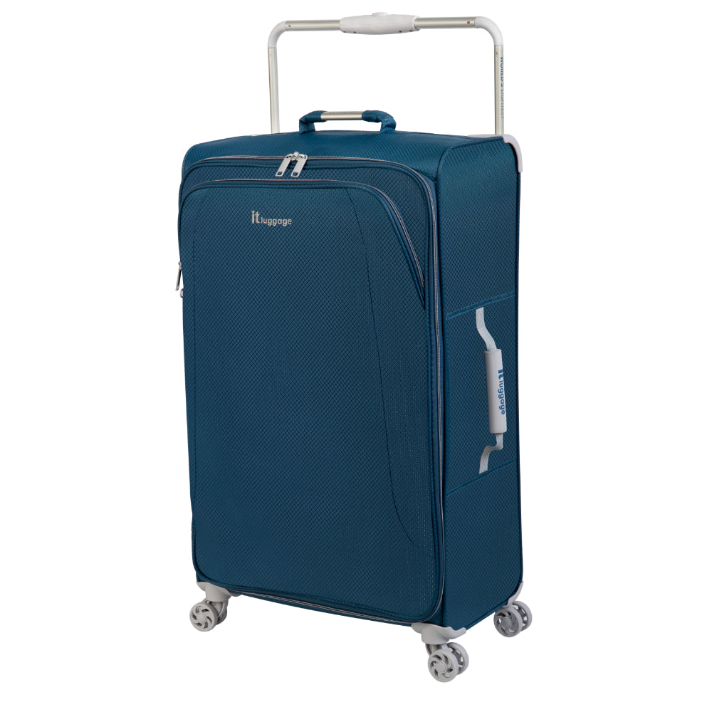 IT Luggage World s Lightest Suitcase with 8 Wheels and Wide Handle Des