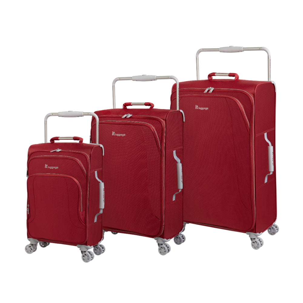 IT Luggage World s Lightest Suitcase with 8 Wheels and Wide Handle Des