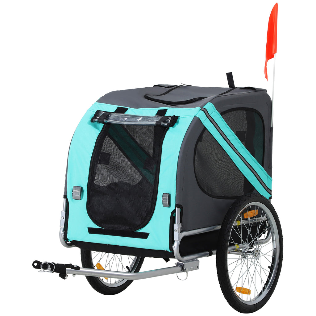 PawHut Pet Bicycle Trailer Dog Cat Bike Carrier Water Resistant