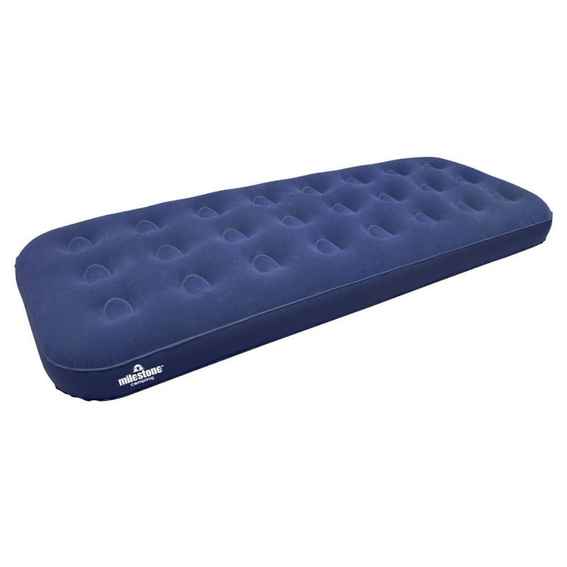 Milestone Airbed Single Flocked