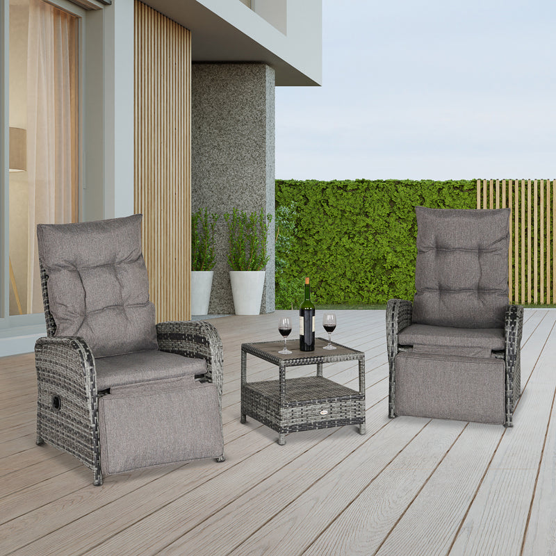 Outsunny- Rattan Bistro Set