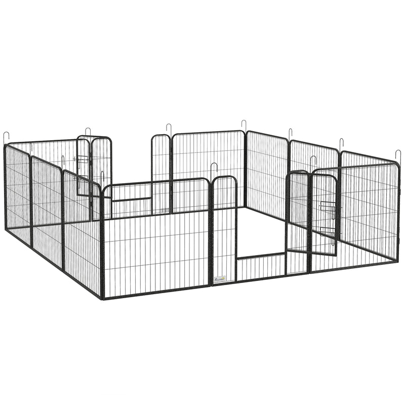 Heavy Duty Puppy Play Pen, 12 Panels Pet Exercise Pen, for Indoors, Outdoors