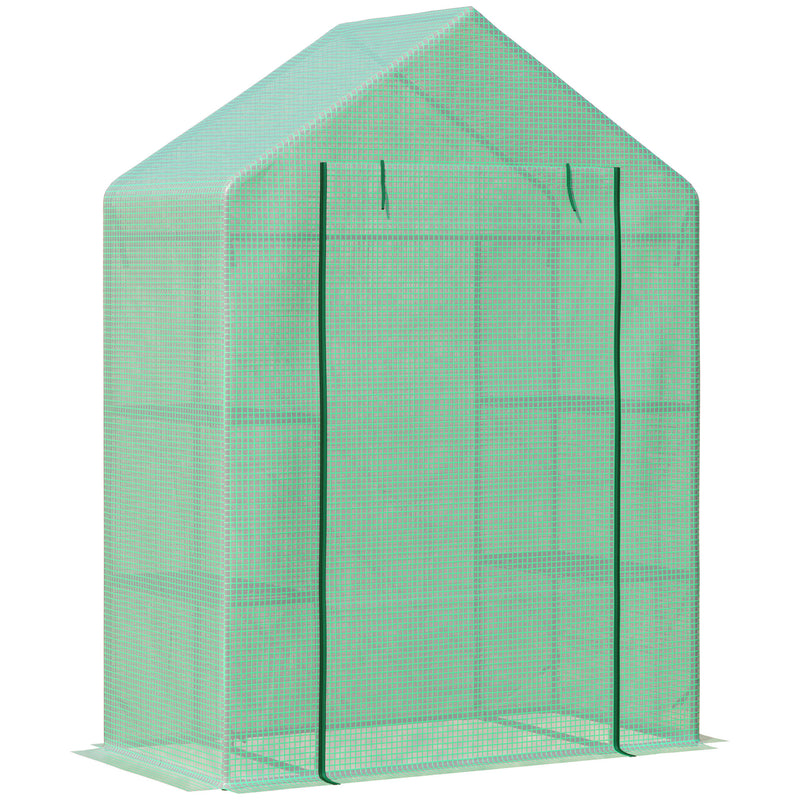 Outsunny Greenhouse for Outdoor Portable Gardening Plant Grow House Green