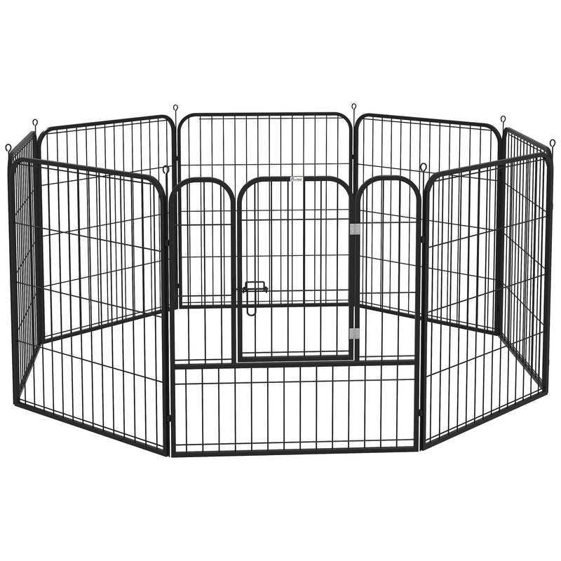 Pawhut  0.79 x 0.79m Pet Playpen Metal Hutch Cage House Rabbit Guinea Dog Puppy