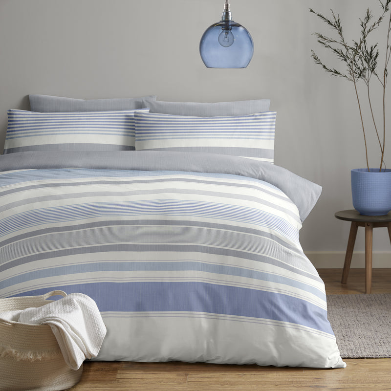 Chambray Strip Duvet Set