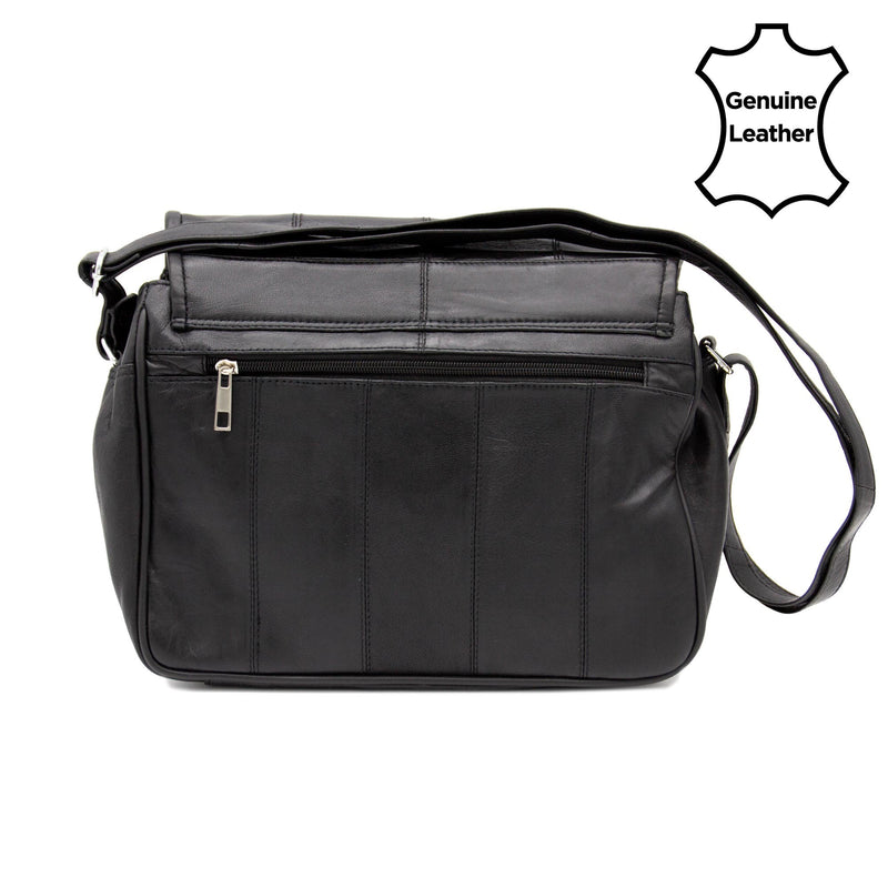 Leather Organiser Bag - Black