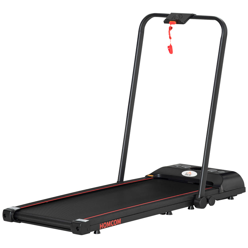 HOMCOM Foldable Walking Treadmill Aerobic Exercise Machine w/ LED Display