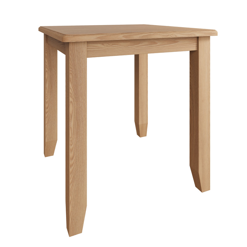 Shrewsbury Light Oak Fixed Top Table 75 x 75 x 78 cm