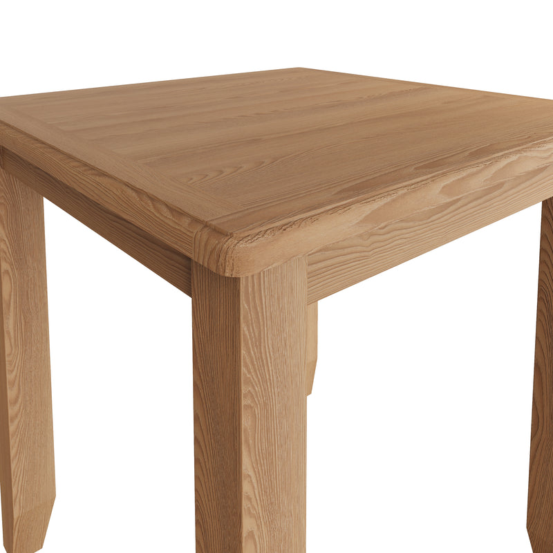 Shrewsbury Light Oak Fixed Top Table 75 x 75 x 78 cm