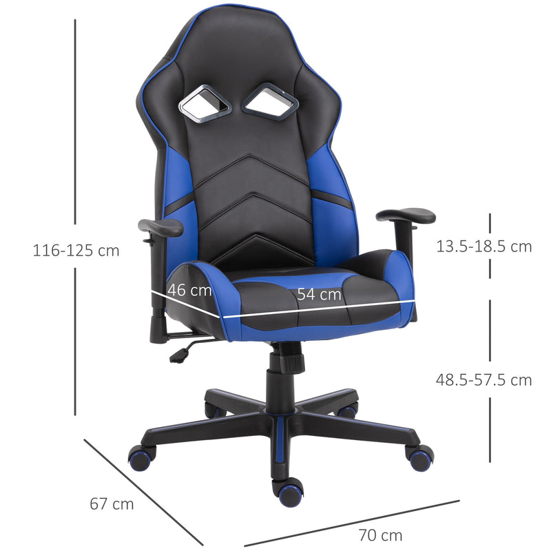 Black & Blue Gaming Chair