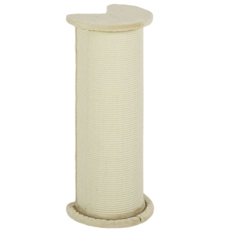 PawHut 85cm Tall Cat Scratching Post for Indoor Corner Use - Beige