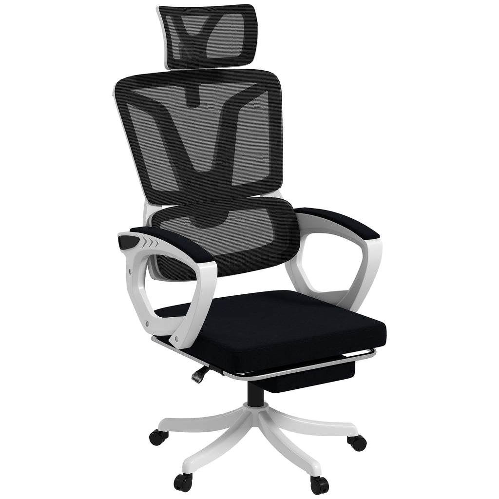 Reclining mesh ergonomic discount office computer chair black