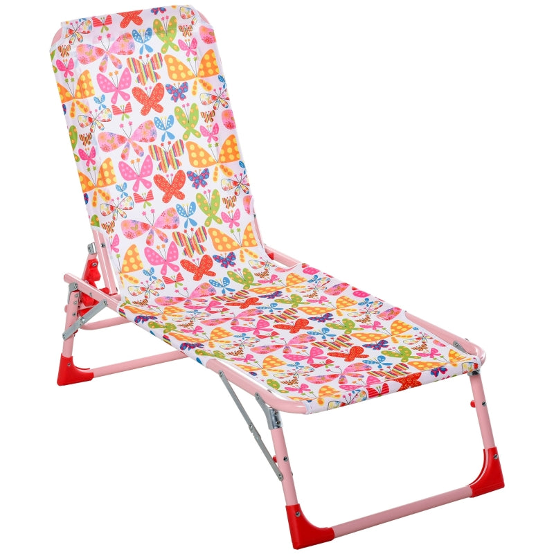 Outsunny Kids Lounger Chair- Multicoloured