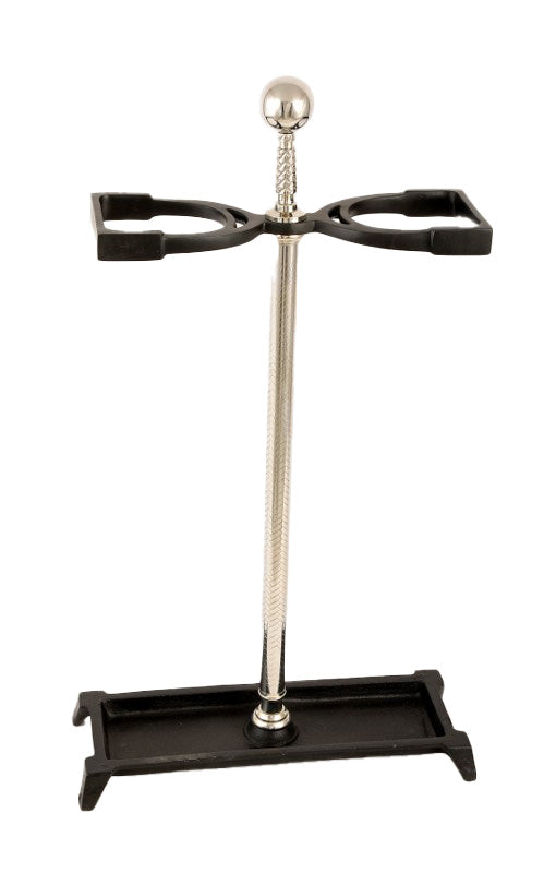 Mint Collection - Black & Nickel Umbrella Stand - Nickel & Black 40x15.5x70.5cm