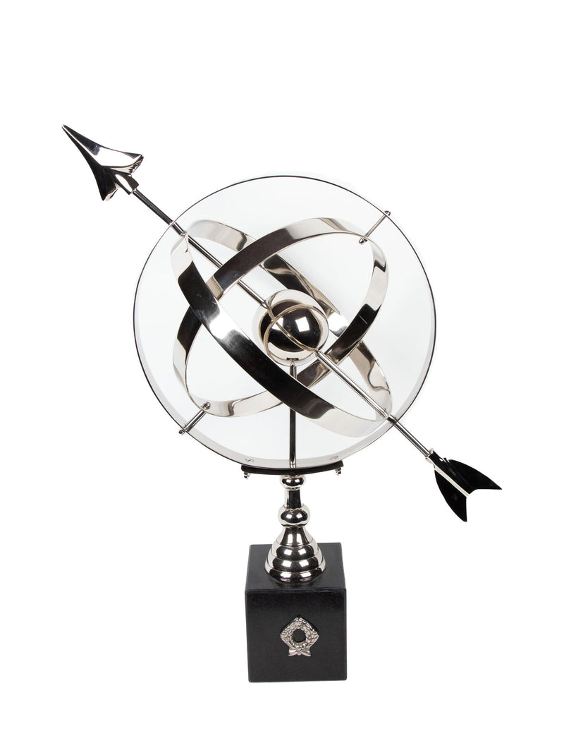 Mint Collection - Granite Base Arrow Armillary - 47x10.5x61cm