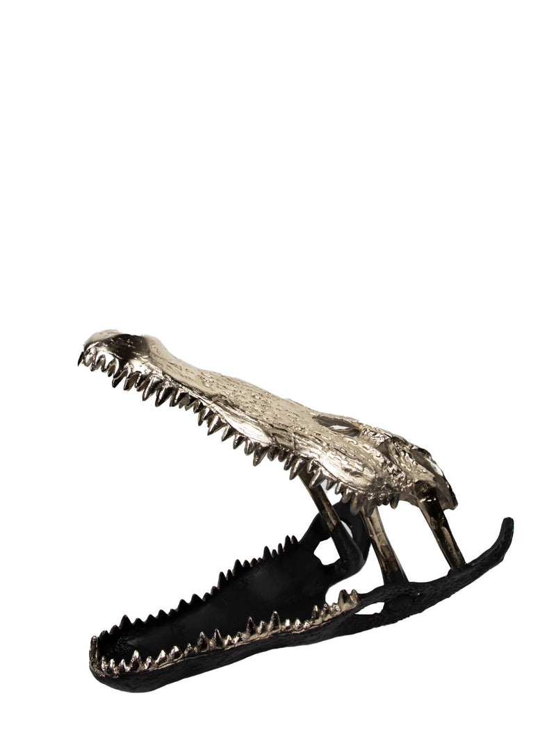 Mint Collection - Aluminium Crocodile Mouth Large - Silver 20.5x10.3x15.5cm