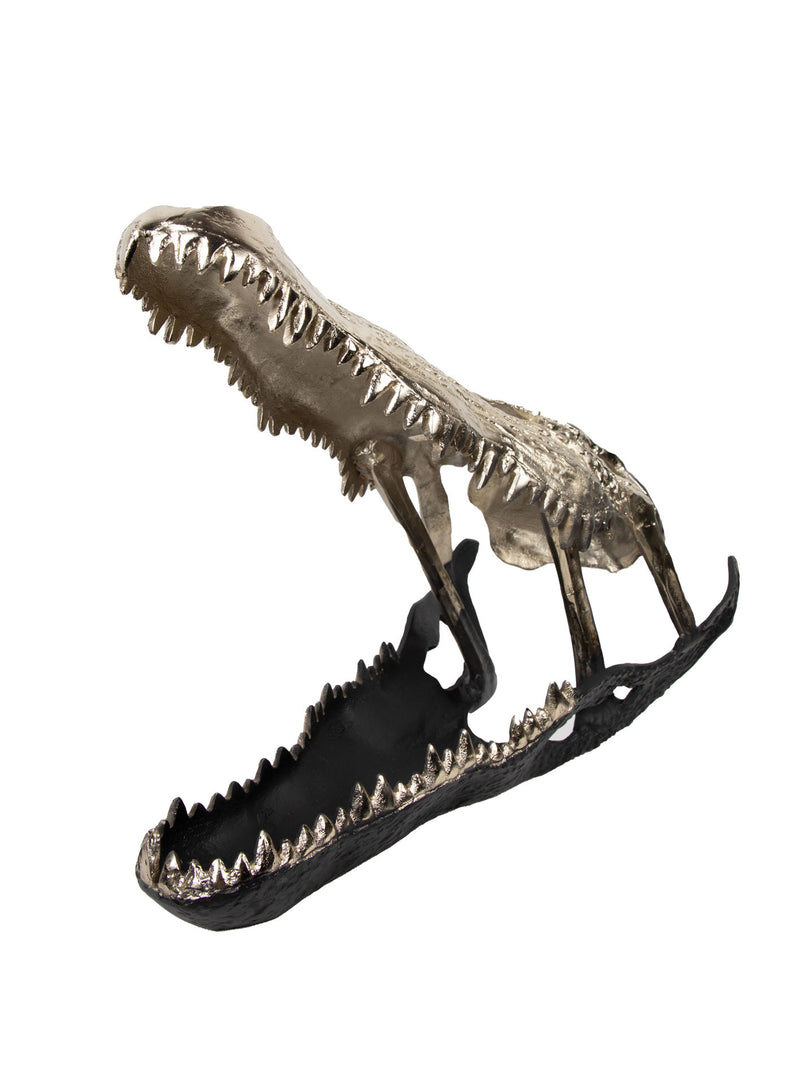 Mint Collection - Aluminium Crocodile Mouth Large - Silver 20.5x10.3x15.5cm